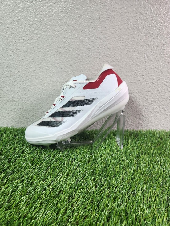 adidas Other - adidas Adizero Impact Baseball Cleats White Black Power Red Men Size 6.5/ IF8500